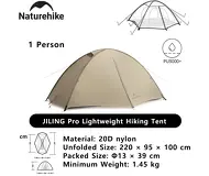 Naturehike Jiling PRO 1 20d