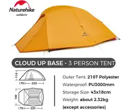 Naturehike Cloud Up Basis 3 210T